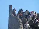 Looking up the Great Wall China