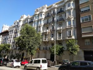 Walking along the streets of Madrid