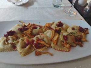 ravioli with forest mushrooms