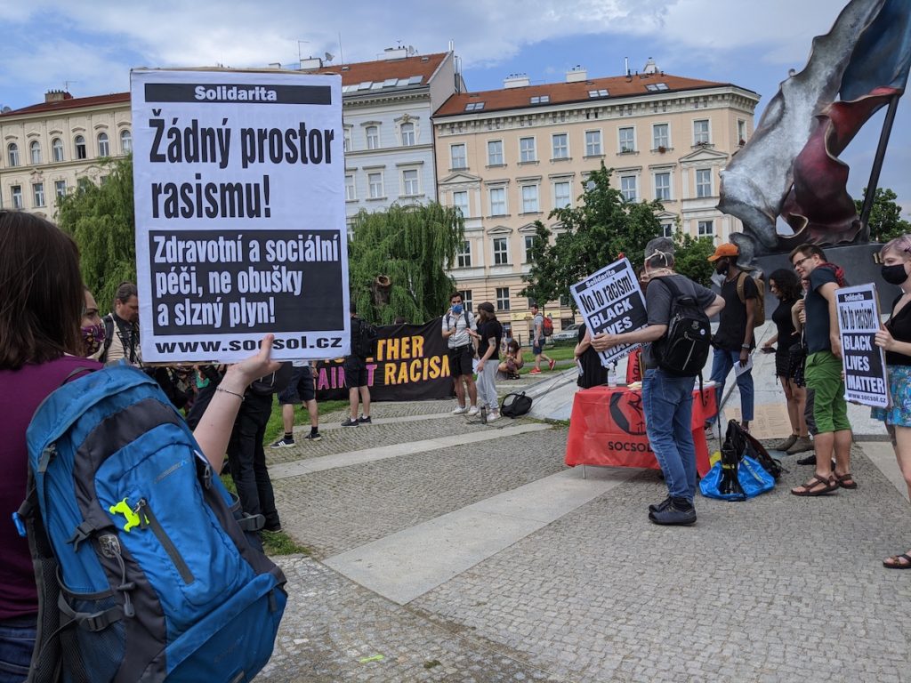 poster in Czech for antiracism