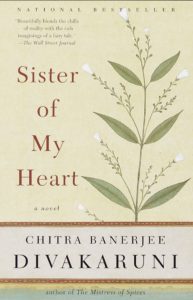 screenshot of cover of Sister of My Heart by Chitra Banerjee Divakaruni
